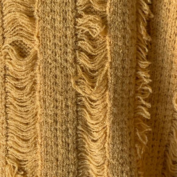 Gilli Yellow Turtleneck Sweater with Cuffed Long Sleeves High Low Size Medium - Picture 8 of 16